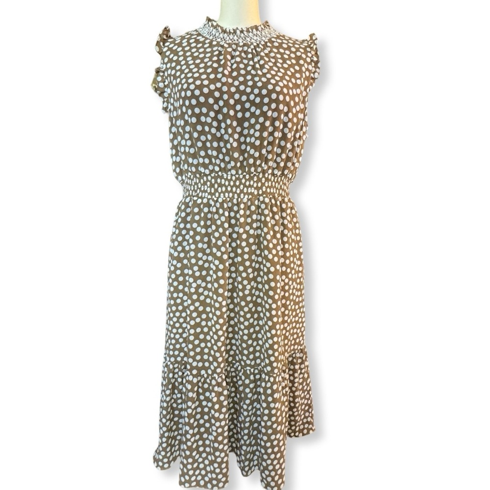 J. Crew 90's Inspired Polka Dot Midi Dress